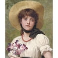 thumbnail image 2 of George Dunlop Leslie 20x24 Gold Ornate Framed and Double Matted Museum Art Print Titled - Sweatpeas, 2 of 4
