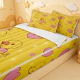 thumbnail image 3 of Erosebridal Kawaii Yellow Duck Zipper Twin Comforter Sets with Fitted Sheet and 2 Pillowcases for Boys Girls, Cartoon Animal Style Zipper Bedding Set, 4-Piece, 3 of 7
