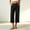 *Black, variant on ClodeEU Women's Linen High Waisted Cropped Wide Leg Pants,Casual Elastic Waist Capri Trousers a-Beige,Women's Plus L
