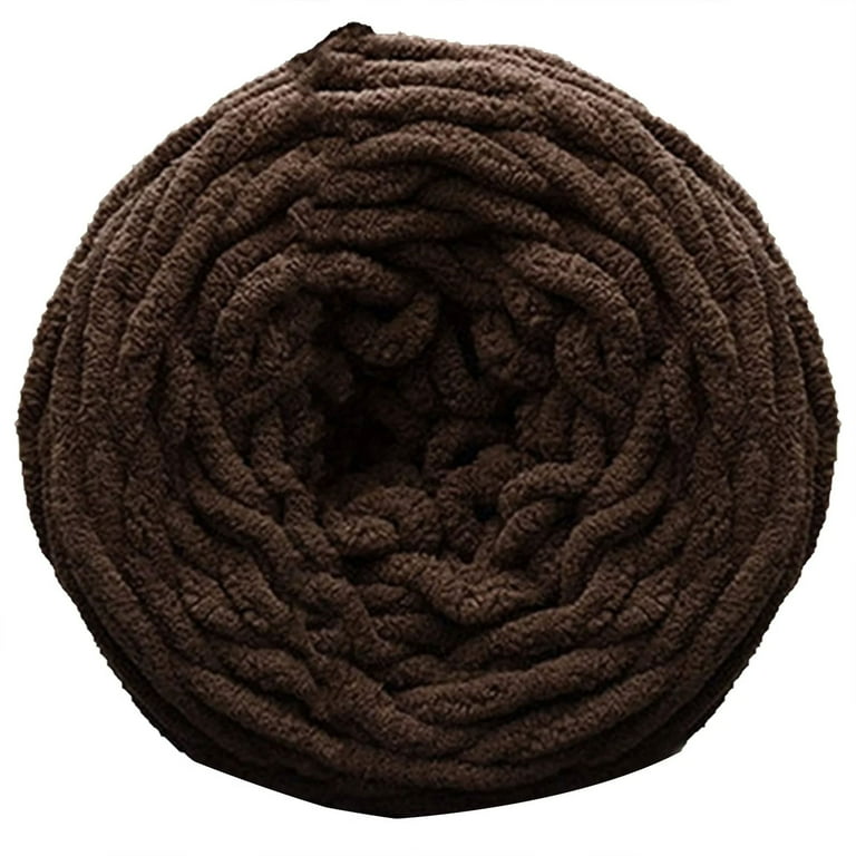 Big Deals Lloopyting Chunky Yarn Super Soft Acrylic Bulky Washable Hand Knitting Yarn For Diy Blanket Scarf Sweater Dorm Room Essentials For Girls School Supplies Cleaning Supplies Brown Walmart