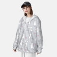 thumbnail image 5 of Daiia Fun Rabbit UPF 50+ Sun Protection Hoodie Jacket Lightweight Long Sleeve Sun Shirt for Women Men with Pocket Hiking Outdoor-3X-Large, 5 of 9