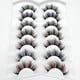thumbnail image 1 of Zhuge Pestañas postizas de visón de colores, pestañas postizas de visón de gato gruesas y largas, rizadas y dramáticas, 7 pares (P632KC), 1 of 3