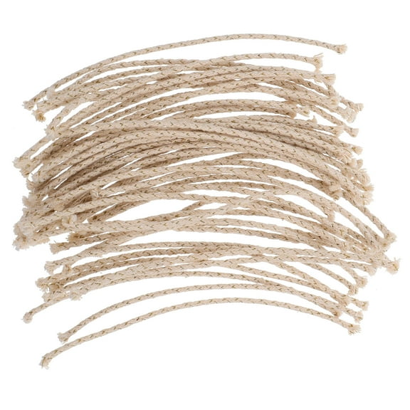 LEORX 48Pcs Cotton Wicks for Oil Lamps for Diy Candle Making and