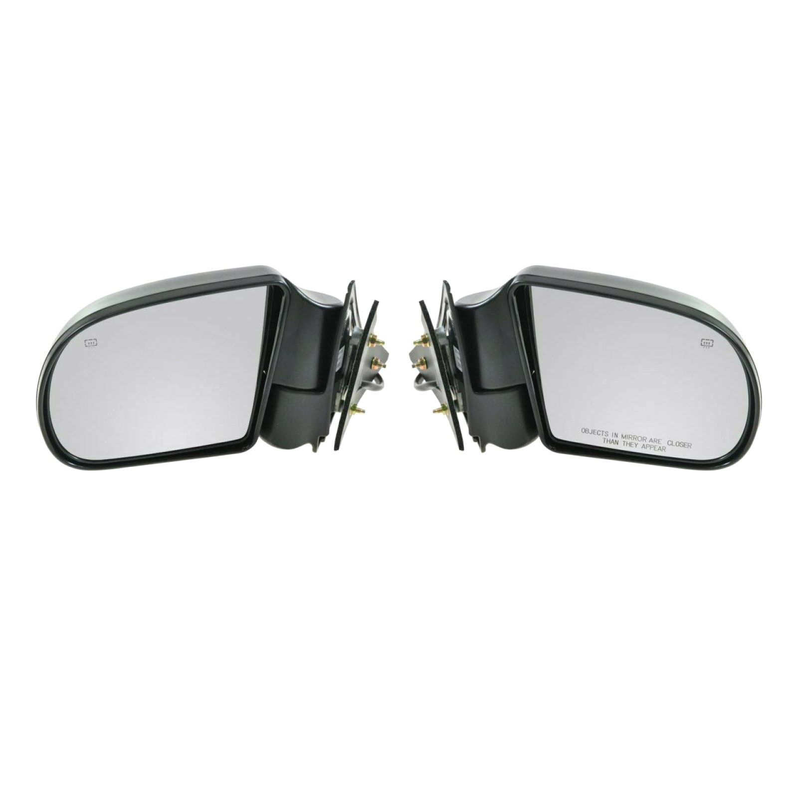 Black Power Heated Side Door Mirrors Left & Right Pair for Blazer S10