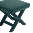 thumbnail image 5 of Manhattan Comfort Abigail Single Ottoman Bench with Solid Wood Frame in Green, 5 of 8