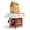 Dark Brown, variant on Made Easy Kit Food Delivery Outdoor Functional Décor Metal and Wood Box for Designated Food Order Reception Location