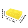 thumbnail image 2 of LEFXSMR Pencil Case, Large Capacity Pencil Box, Multipurpose Stackable Translucent Sturdy Pen Box for Offices Supplies, Yellow, 2 of 9