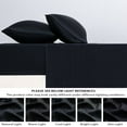 thumbnail image 6 of Bed Sheets and Pillowcase Set Twin Size100% Bamboo,Cool Sheets for Hot Sleepers, 3 PCS Bedding Sheets with Deep Pocket Fitted Sheet, 1 Flat Sheet, 1 Pillowcase (Spa Blue, Full), 6 of 7