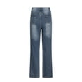 thumbnail image 5 of Awdenio Women's Jeans Clearance, Women's Solid Color Fashion Casual Loose Broad Leg Full Length Pants Jeans On Sale, 5 of 7