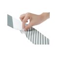 thumbnail image 4 of INSPIRE CHIC Women Striped Print Skinny Long Scarves, Satin Silky Neck Scarf Neckerchief Ribbon Headband 51.2x2.8" Gray, 4 of 5