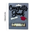 thumbnail image 3 of Wooden Graduation Money Holder Pendant Money Card Craft Souvenir (Light Brown), 3 of 7