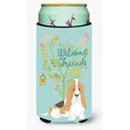 thumbnail image 1 of "Treasures Welcome Friends Basset Hound Decorative Can Hugger, Tall Boy, Multicolor" Caroline's Treasures BB7600TBC, 1 of 1