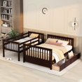 thumbnail image 5 of Twinfull Bunk Bed With Storage In Exquisite -colored Features, 5 of 6
