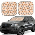 thumbnail image 2 of Picia Funny Chicken 2 Piece Car Windshield Sun Shade Foldable | Foldable Sun Shield for Front Window Blocks UV Rays and Keeps Your Vehicle Cool-, 2 of 7