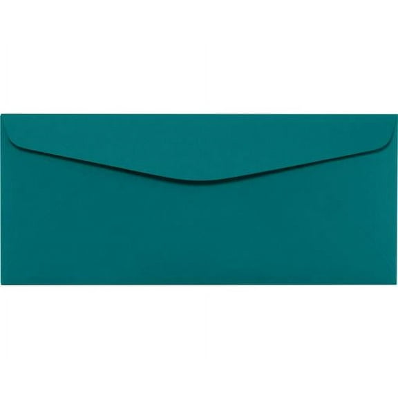 LUXPaper #10 Regular Envelopes, 80lb. Teal Blue, 4 1/8 x 9 1/2, 1,000 Pack