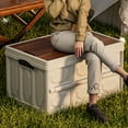 thumbnail image 5 of Tgbvmt Folding Camping Storage Box Portable Outdoor Storage Chest 20L Capacity Stackable Multifunctional Table Top Box for Camping Picnic Car Trunk Home Organization Road Trip Gear Storage, 5 of 9