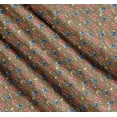 thumbnail image 3 of Soimoi Brown Cotton Voile Fabric Bubbles,Starfish & Tangfish Ocean Fabric Prints By Yard 56 Inch Wide, 3 of 7