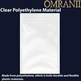 thumbnail image 3 of EIGTHTAIL Sac Poly Plastique Épais à Fermeture Éclair Refermable 3” x 5” Transparent (Lot de 100), 3 of 7