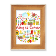 thumbnail image 1 of Easter Festival Egg Duck Round Desktop Wooden Photo Frame Display Picture Art Painting Multiple Sets, 1 of 3