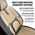 thumbnail image 4 of for Toyota Corolla im 2018 Car Seat Covers Leather Upholstery Wear Resistant Tailored Fit Daily Comfort Seat Function Compatible, 4 of 10