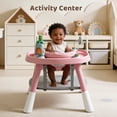 thumbnail image 4 of AILEEKISS 15-in-1 Baby High Chair, Toddler Dining Booster Seat with Activity Center, Pink, 4 of 13