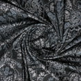 thumbnail image 2 of Zelouf Jade Medallion Glitter Lacquer Knit  , Sewing, DIY, Crafts Fabric by the Yard, Black/silver/grey, 5 Yard, 2 of 3