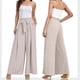 thumbnail image 4 of WILLBEST Pantalones Casuales para Mujer, Color Liso, Cintura Alta, Palazzo, Holgados, con Lazo y Bolsillos, Largos, para Uso Diario. Chica, 4 of 4