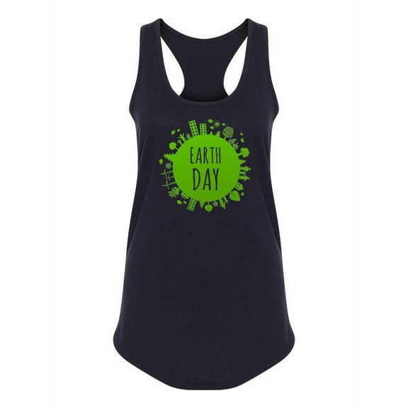 Racerback Earth Day Shirt Tank Women -Image by Shutterstock, Female Large