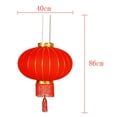 thumbnail image 7 of Flocking Red Lanterns Wedding Party Decor Gift DIY Craft Cute Chinese Hanging Lanterns Festival Celebration Decor L, 7 of 7