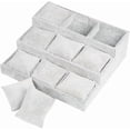 thumbnail image 3 of Watch Holder Velvet Watch Display 3 Layer Organizer Box Case Watch Organizer for Men Watch Organizer Bracelet Pillows Jewelry Display, 3 of 5