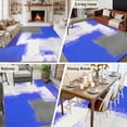 thumbnail image 5 of 8'x10' Area Rugs, Blue Purple Gray Indoor Outdoor Area Rug for Living Room Bedroom, Abstract Geometric Oil Painted Contemporary Washable Bathroom Rugs Kitchen Floor Carpet Mats Home Decor Aesthetic, 5 of 8