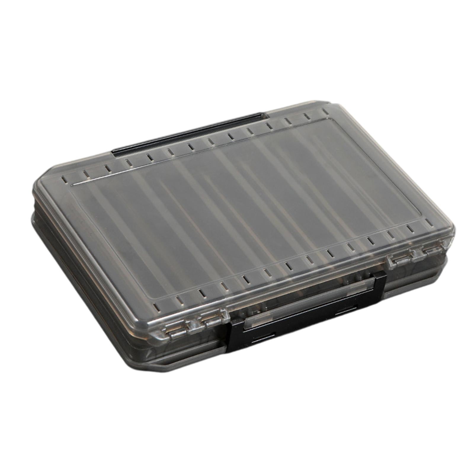 Wswqop Double Layered Fishing Tackle Box Organizer Professional Sturdy Lightweight Gift XL