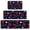 Pioneer Flower Floral-2, variant on Pioneer Flower Floral Print Pattern Kitchen Rugs Sets Of 3,Kitchen Runner Rugs Non Skid Washable,Decorative Kitchen Floor Mats for Kitchen,Sink,Laundry,17X30 Inch 17X47 Inch 17X59 Inch