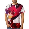 thumbnail image 5 of Hazbin Hotel Alastor Unisex Short Sleeve T Shirt Daily Novelty 3D Printed T-Shirts Soft Comfortable Tee Shirt Top For Men And Women, 5 of 7