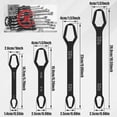 thumbnail image 2 of AEVXKHI 8PCS Universal Torx Wrench, 3mm-22mm Adjusting Torque Wrench, Double-Head Self-Tightening Car Torx Wrench, Multi-functional All-in-One Wrenches for Home, Car Repair, Plumbing, Mechanical, 2 of 10