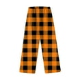 thumbnail image 2 of NOLDARES Pajamas for Women Plaid Pajama Pants Comfy Fleece Christmas Pajama Pants Trousers Cotton Pjs Bottom 2024(Z6-Orange,L), 2 of 5