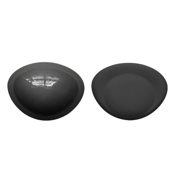 khonts,Women's Sticky Inserts Soft Bra Lightweight Adhesive Bra Push up Bikini Pad Reusable Washable Nipple Cover Black One Size