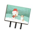 thumbnail image 1 of Brown & White Terrier Snowman Christmas Leash or Key Holder, 1 of 1