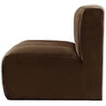 thumbnail image 5 of Meridian Furniture Arc Brown Velvet Straight Chair, 5 of 6