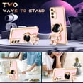 thumbnail image 3 of for Galaxy A14 5G Phone Case Astronaut Cute for Women Girls Girly Unique Cases with Astronaut Hidden Stand Kickstand 6D Design Cover for Samsung Galaxy A14 5G 2023 6.6 inch, 3 of 11
