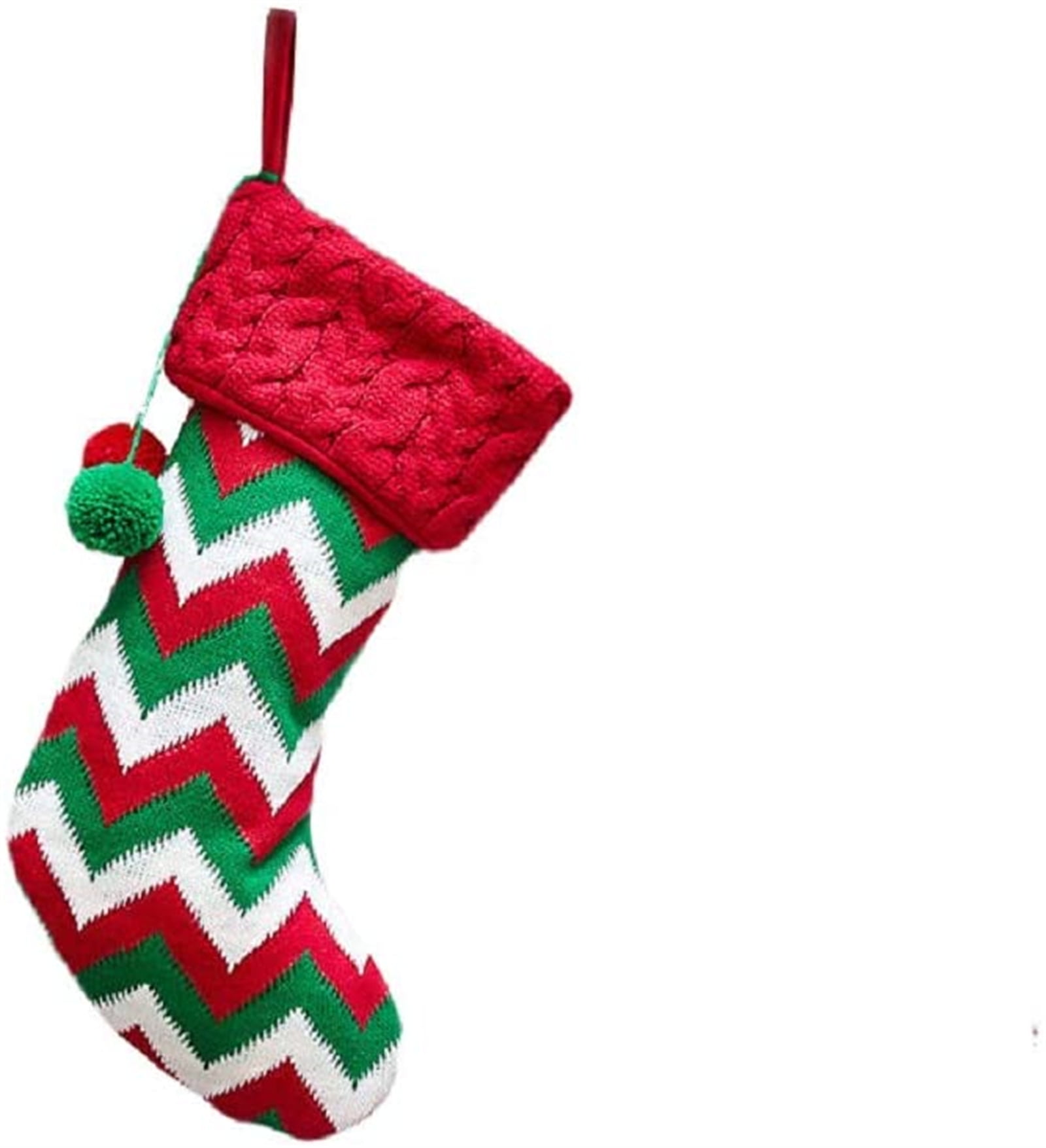 Christmas Decor Hanging Socks Knitted Socks Home Wall Decoration Gift Candy Bag 