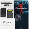 thumbnail image 2 of Funda Spigen Rugged Armor MagFit para iPhone 14 negra, 2 of 8