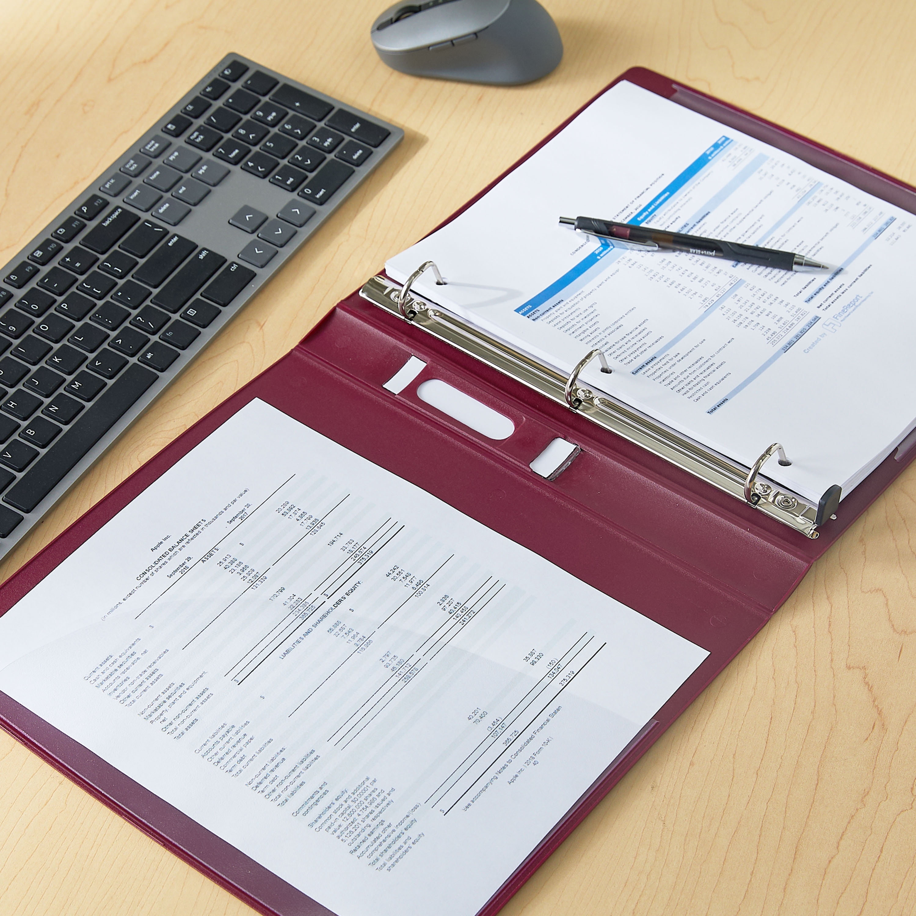 Pen+Gear Heavy Duty 1 inch Red View Binder with D-Ring, 1-Pack
