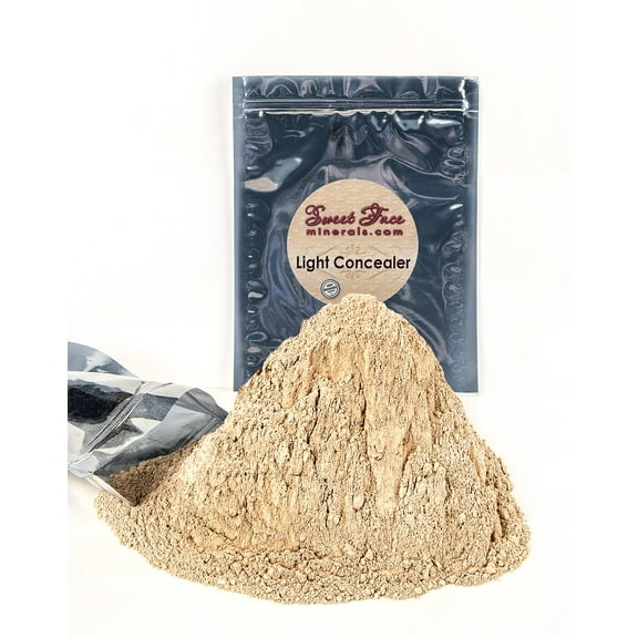 Concealer Refill (1 Pound Bag) By Sweet Face Minerals, Lightweight Mineral Loose Makeup Powder with SPF 20, Full Coverage Flawless Finish, Talc-free, Cruelty-Free, Refillable Pouch