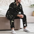 thumbnail image 7 of Lsque Spiders On The Web Pattern Long Sleeve Pajama Set for Men - Soft 2-Piece Sleepwear and Loungewear Set with Pockets, Comfy Nightwear-X-Large, 7 of 7