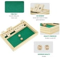 thumbnail image 6 of Wooden Shut The Box Game Dice Game 2 Player, 6 of 9