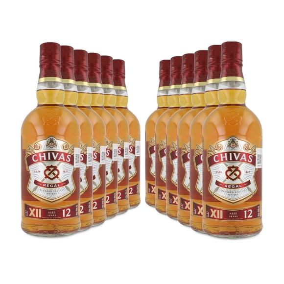 Paquete Whisky Chivas Regal 12 Años Blended Scotch 1 L X12