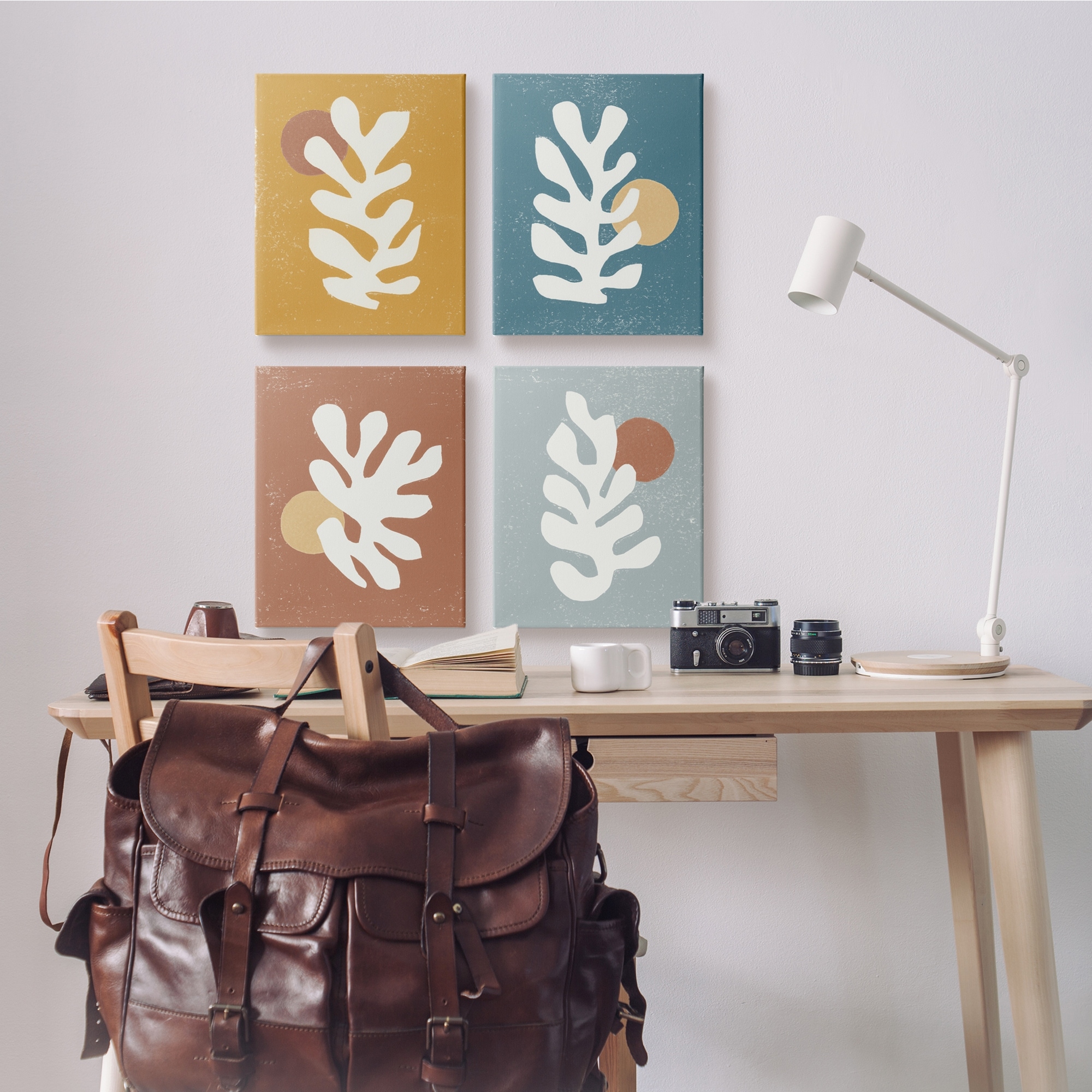 Stupell Industries Fluid Matisse Inspired Plants Abstract Organic Shapes Canvas Wall Art, 16 x 20, Design by Moira Hershey