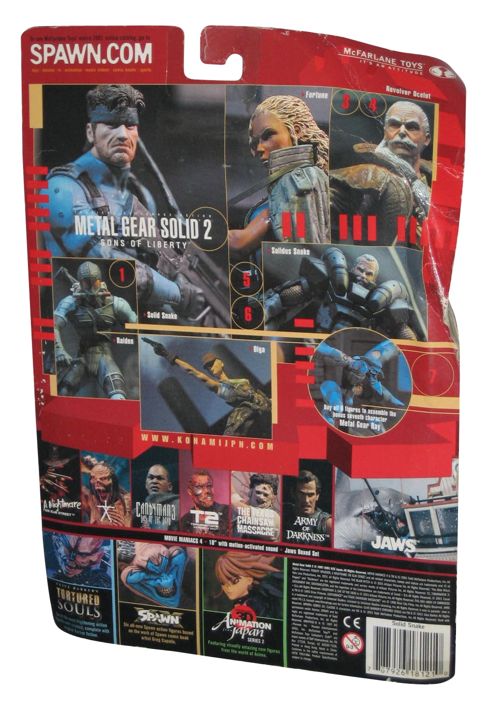 Metal Gear Solid 2 - McFarlane Toys 2001 - Complete series of 6  action-figures