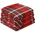 thumbnail image 4 of GZHJMY Red Plaid Kitchen Dish Towel 1 Pack, Soft Absorbent Dishcloths Reusable Hand Towel Washable Tea Towels for Home Kitchen Bar Table Decor, 28 x 18 Inch Washcloths Decorative Towels, 4 of 7